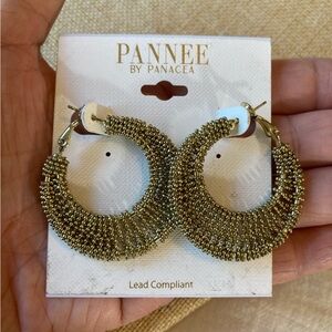 Pannee Statement Bohemian Hoop Earrings‎ New